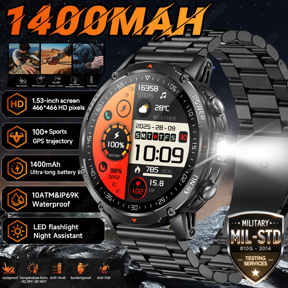Outdoor Camping Japan - 2026New 1400mAh T-Rex 3 Smart Watch