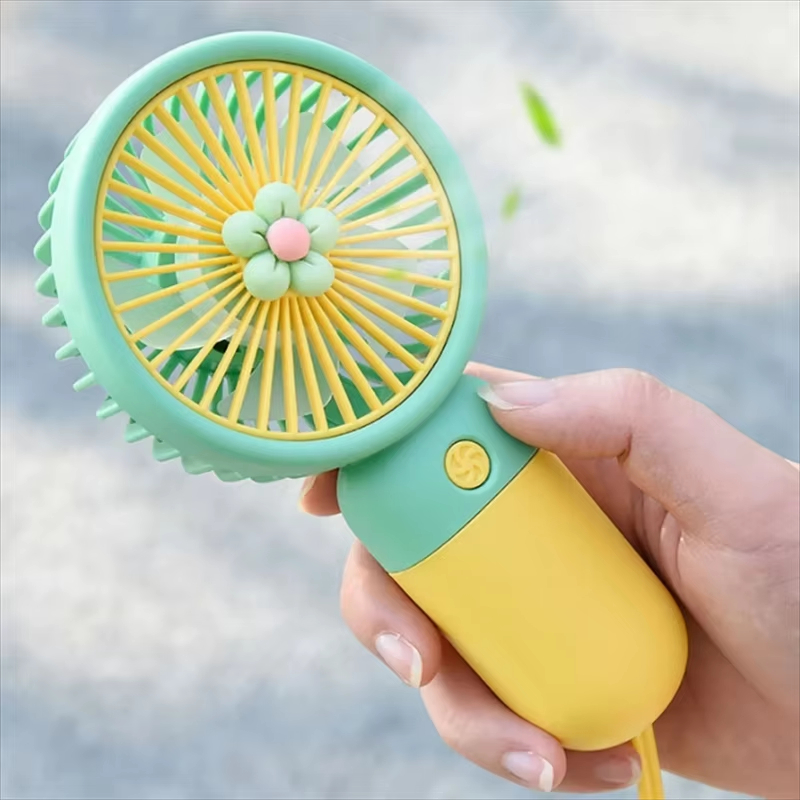 Outdoor Camping Ventilator - Small Fan USB Charging with lanyard,