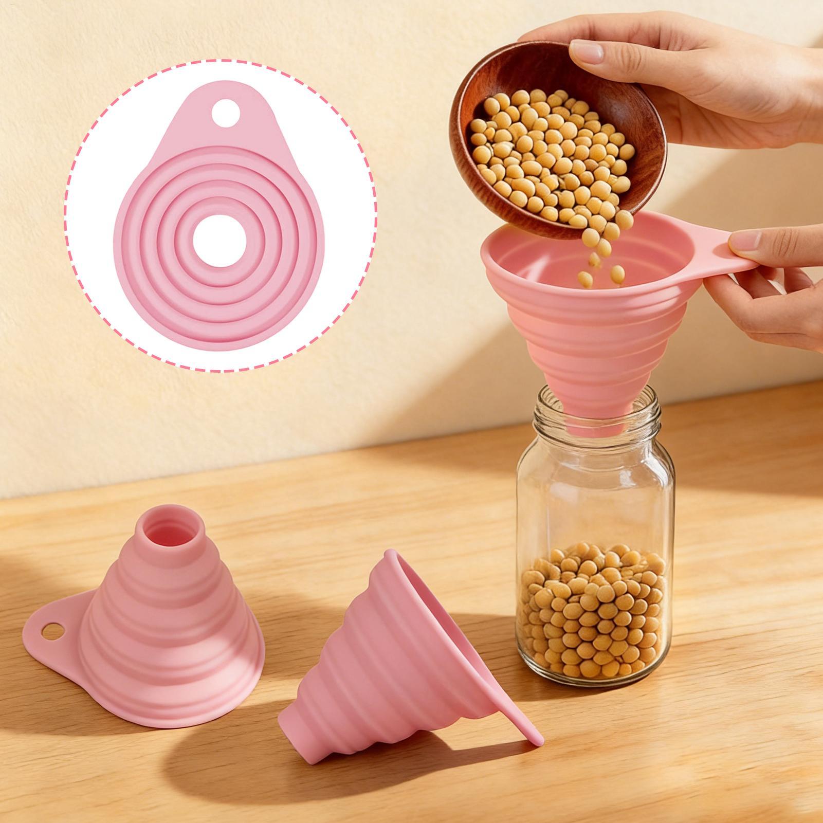 Collapsible Water Bottle - Kitchen Gadget Funnel Filling Bottles Kitchen