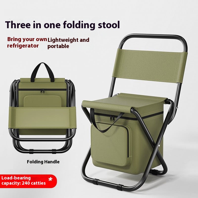 Outdoor Camping Chairs Folding - Portable Outdoor Folding Chair, Three-In-One Leisure