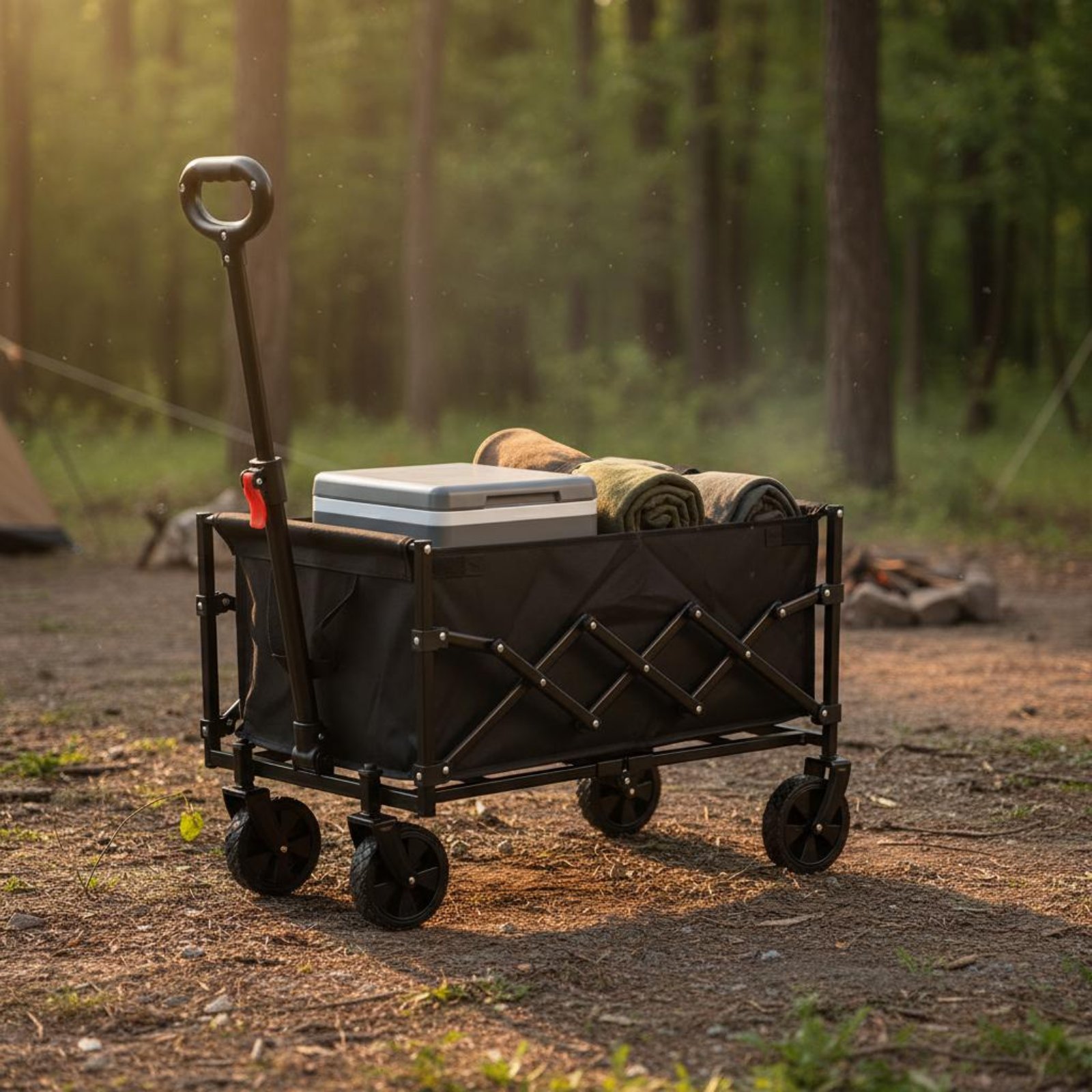 Jinli Outdoor Camping - Portable Camping Wagon Space-Saving Foldable Beach