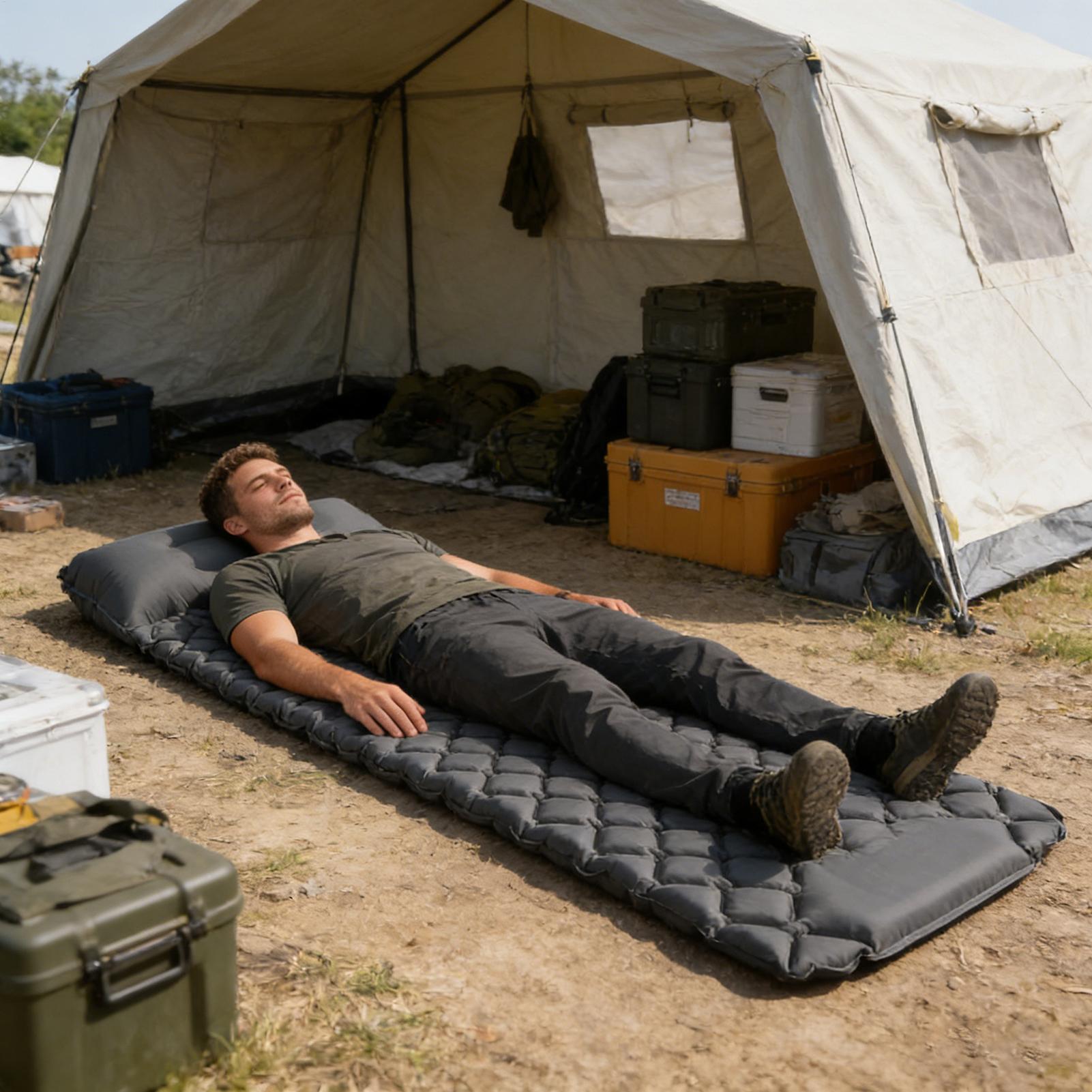 Outdoor Camping Inflatable Tent - Inflatable Camping Pad Foldable Waterproof With