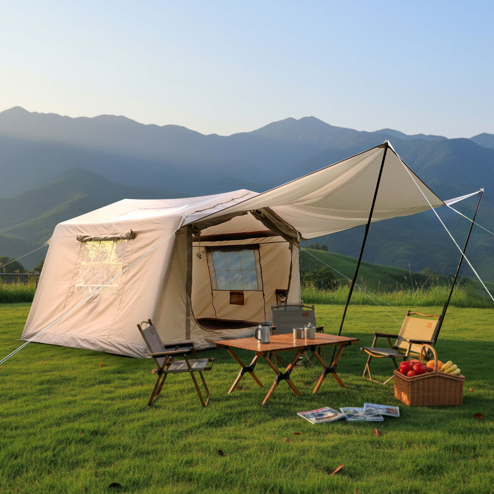 Outdoor Camping Inflatable Tent - Easy Setup 8㎡ Waterproof Oxford Inflatable