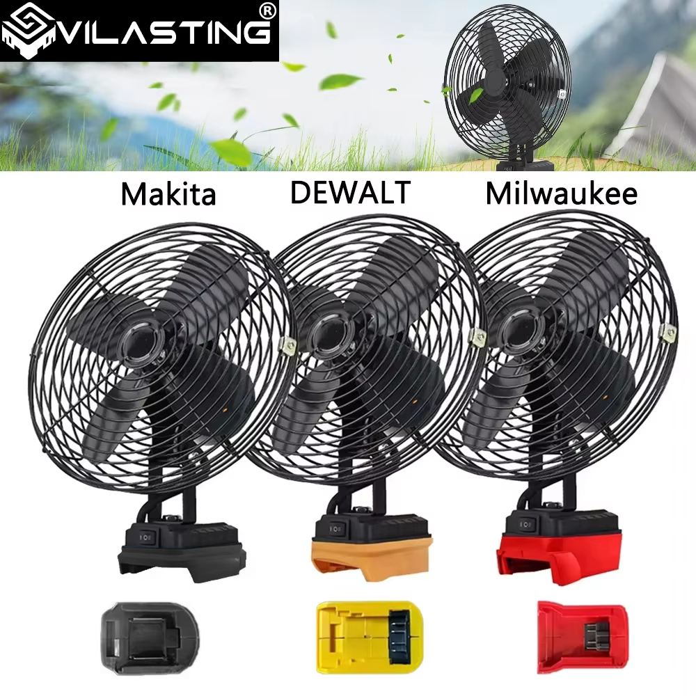 Outdoor Camping Ventilator - 6/8In Camping Fan Outdoor Fishing Wireless