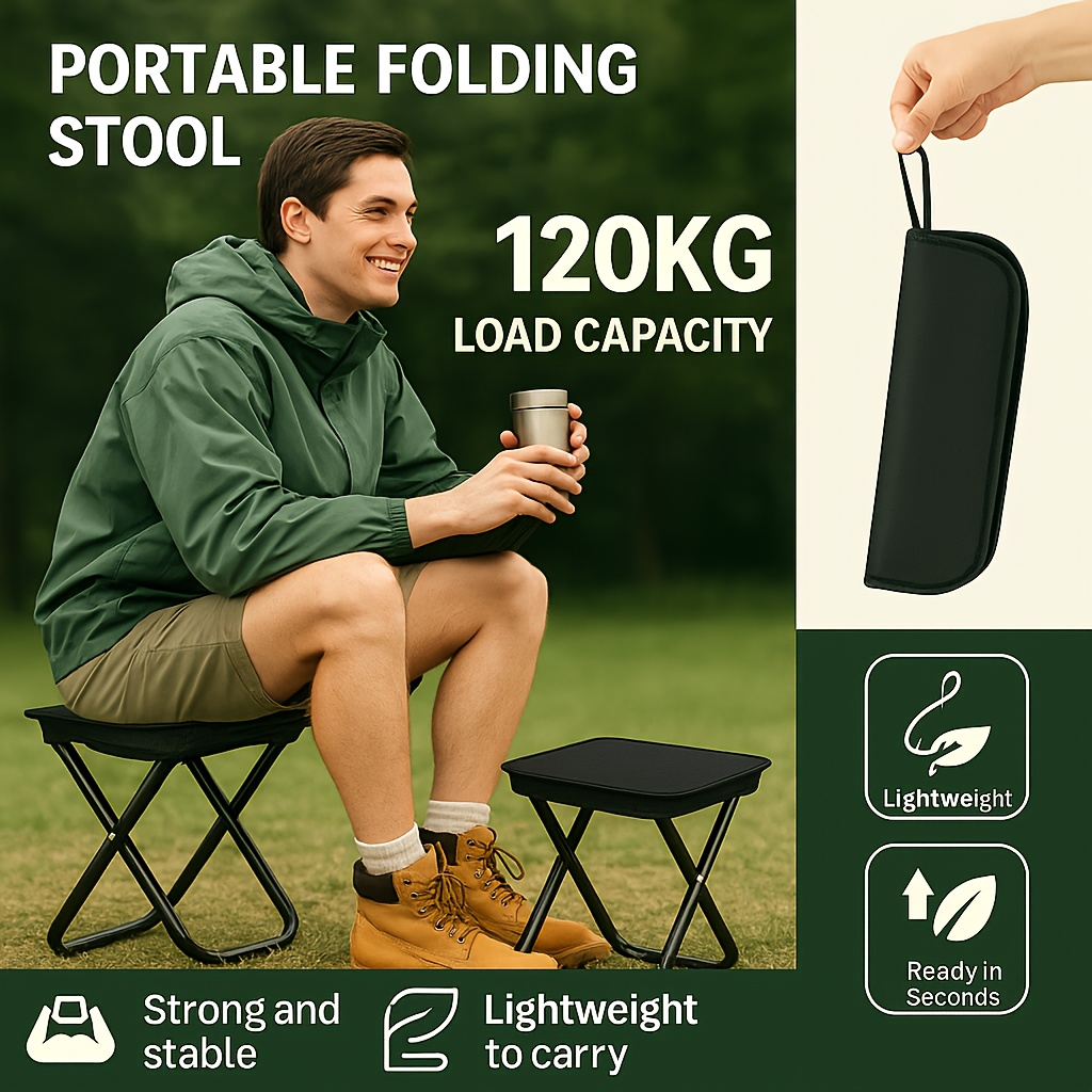 Outdoor Camping Chairs Folding - Portable Multifunctional Outdoor Picnic Camping Folding