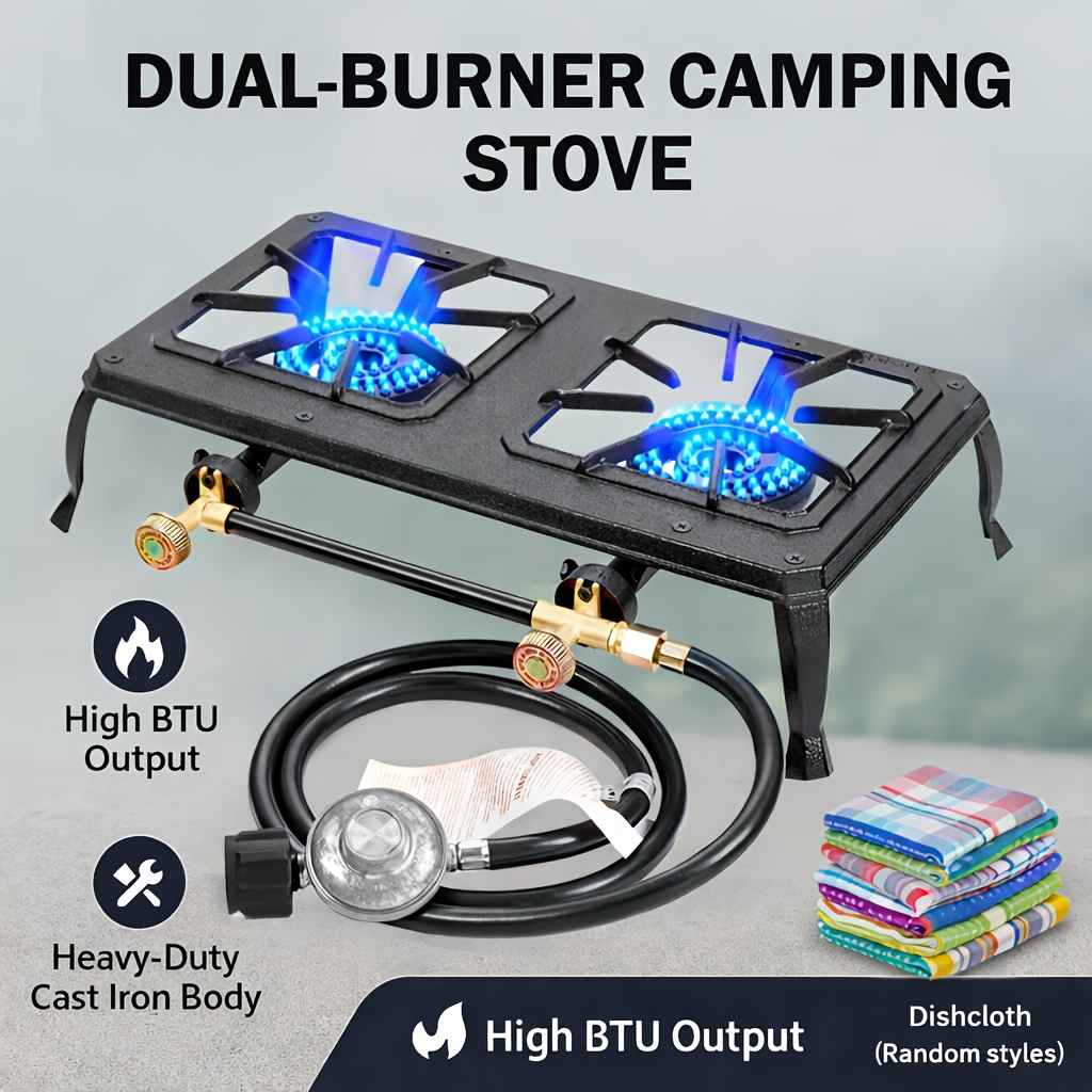 Outdoor Camping List - 1/2 Burner Propane Camping Stove -High