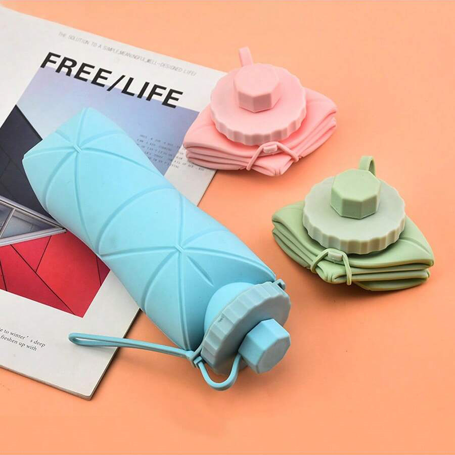 Collapsible Water Bottle - 1Pc 600mlLarge Collapsible Silicone Cup-Portable Travel