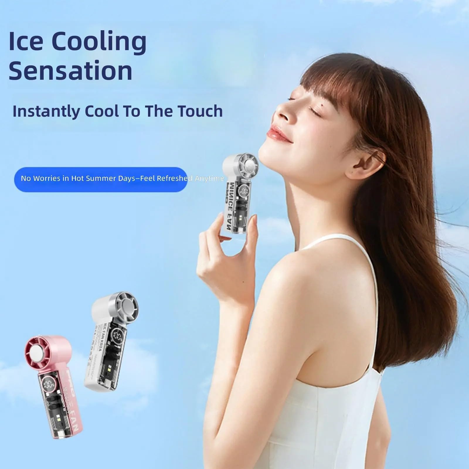 Outdoor Camping Ventilator - Rechargeable Mini Portable Handheld Fan, TEC