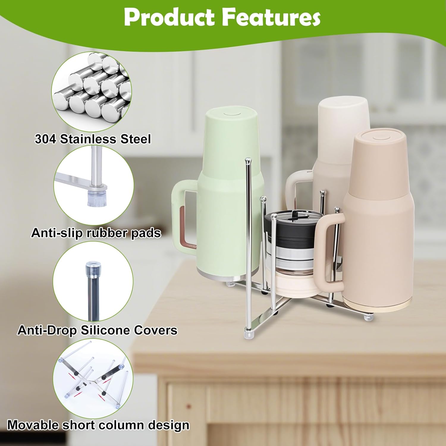 Plastic Bag Drying Holder, Bot - Collapsible Water Bottle ulasan dan harga