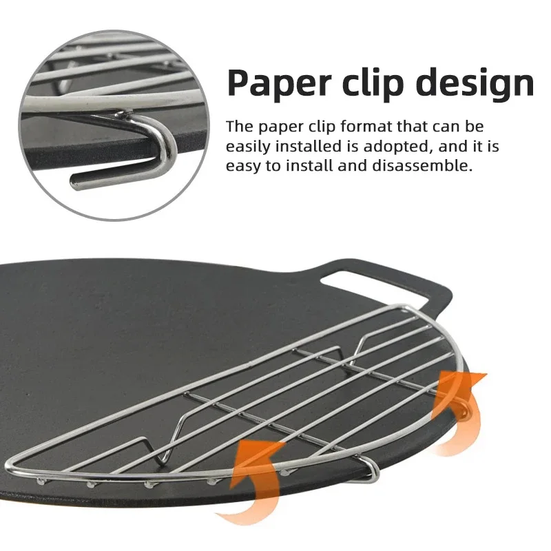 1Pcs BBQ Stainless Steel High  - Outdoor Camping Griddle ulasan dan harga