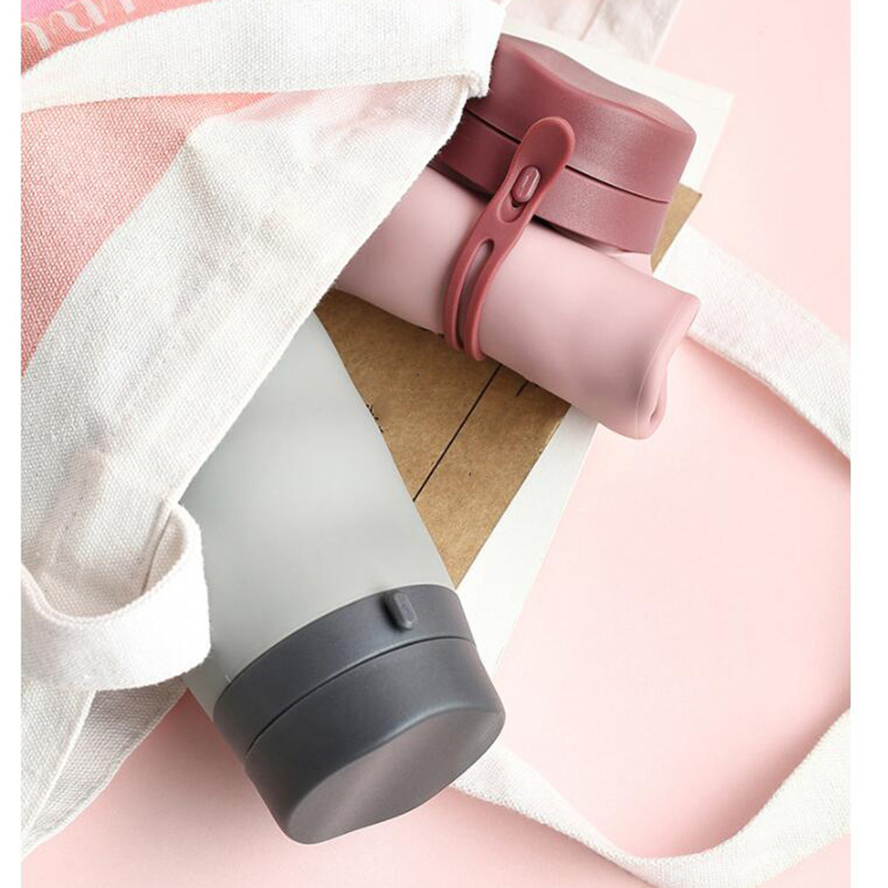 600Ml Portable Water Bottle Si - Collapsible Water Bottle ulasan dan harga