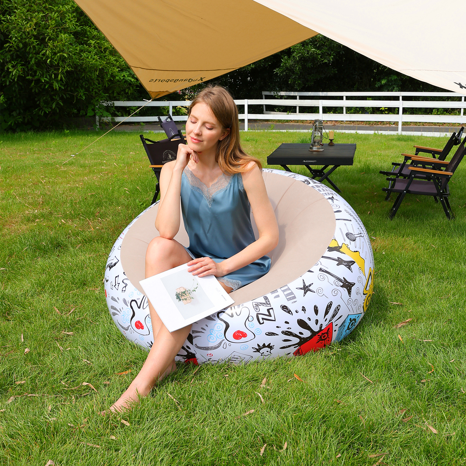 Bean Bag Chairs Inflatable Cam - Outdoor Camping Chairs Folding ulasan dan harga