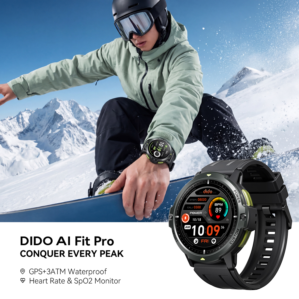 Dido AI Fit Pro GPS Smartwatch - Outdoor Camping Japan ulasan dan harga
