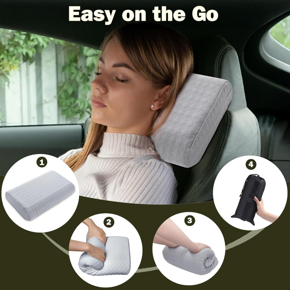 Memory Foam Travel Pillow, Por - Camp Pillow Compressible ulasan dan harga