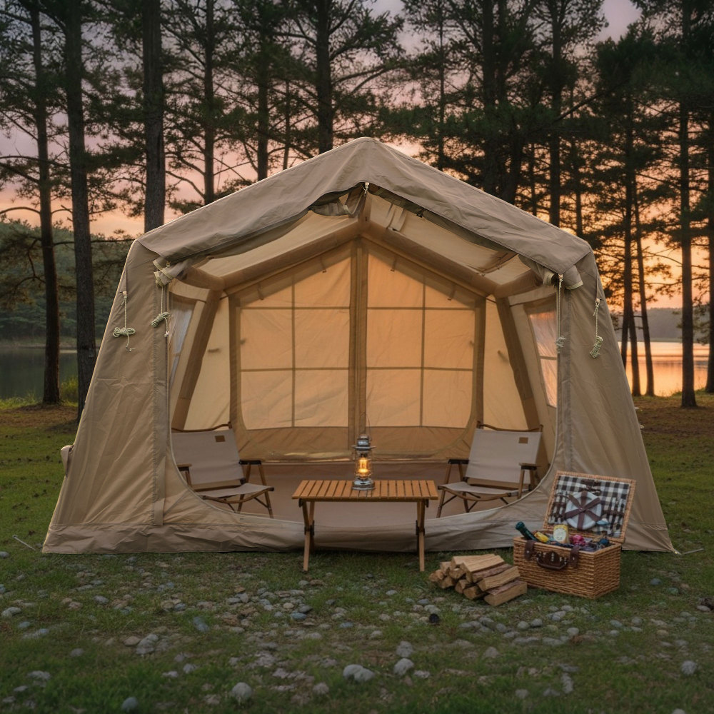 Easy Setup 8㎡  Waterproof Oxfo - Outdoor Camping Inflatable Tent ulasan dan harga