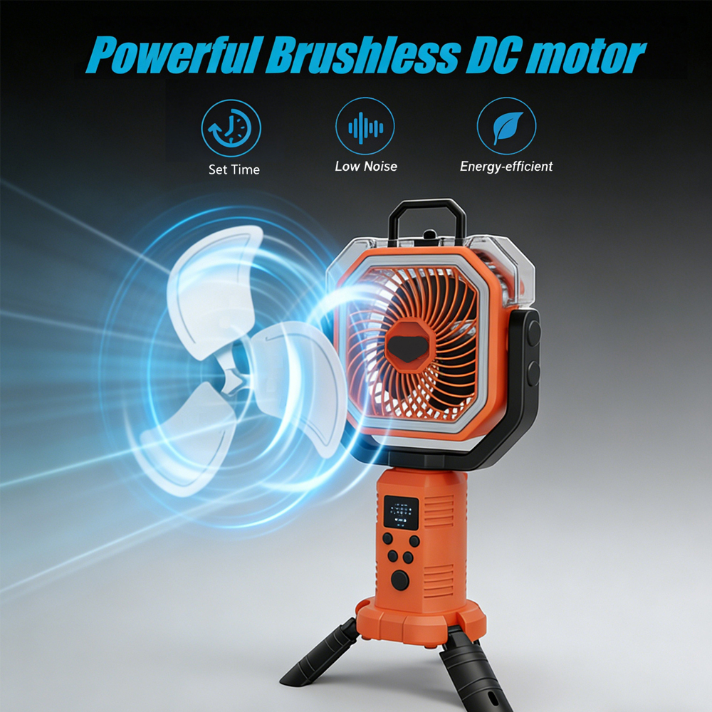 30000mAh Cooling Floor Fan wit - Outdoor Camping Ventilator ulasan dan harga