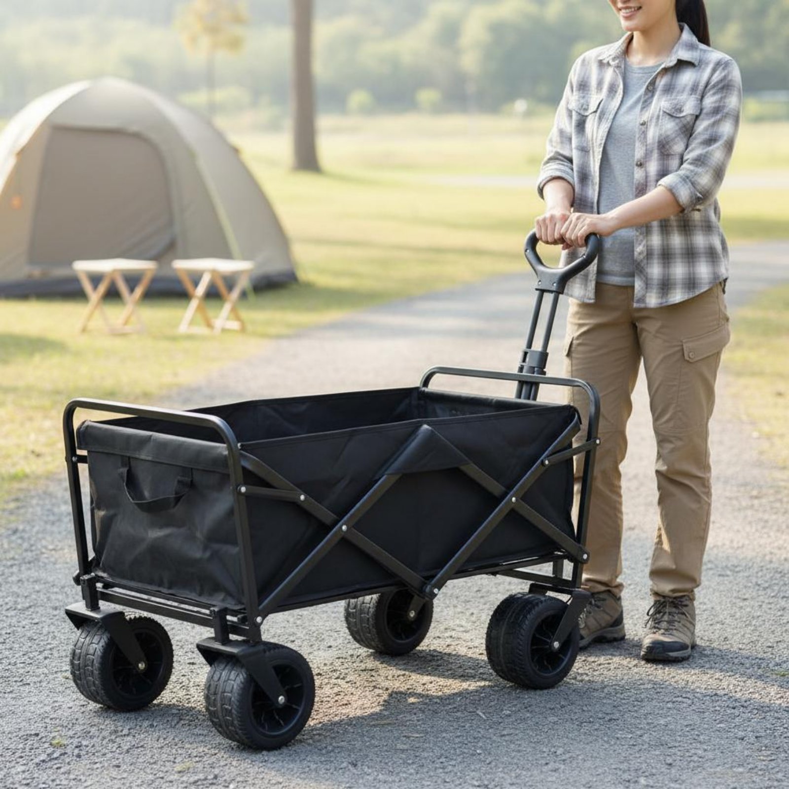 Foldable Camping Wagon Easy to - Jinli Outdoor Camping ulasan dan harga