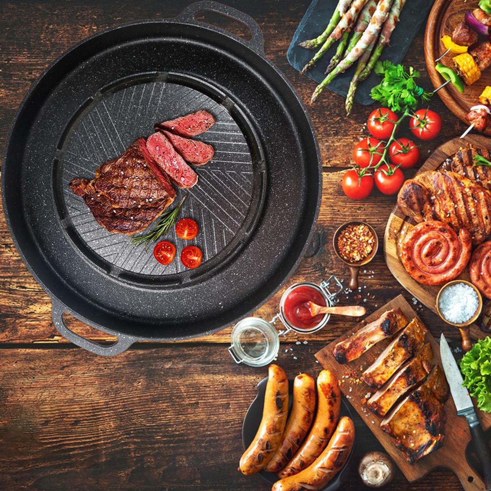 2-in-1 Grill & Hot Pan for Sto - Outdoor Camping Griddle ulasan dan harga