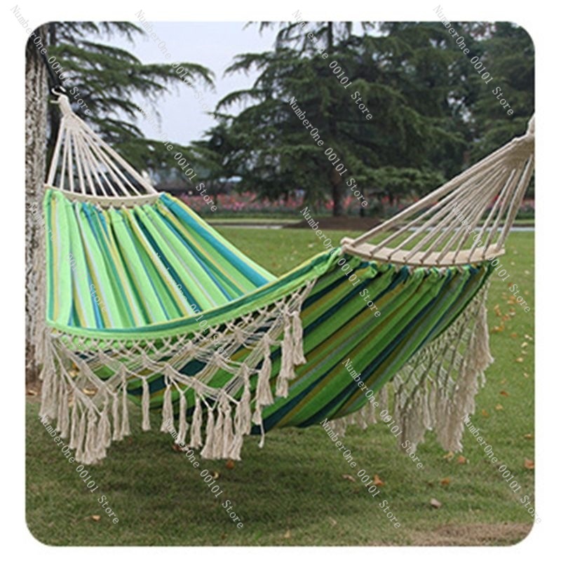 Canvas Double Hammock with Tas - Outdoor Camping Chairs ulasan dan harga