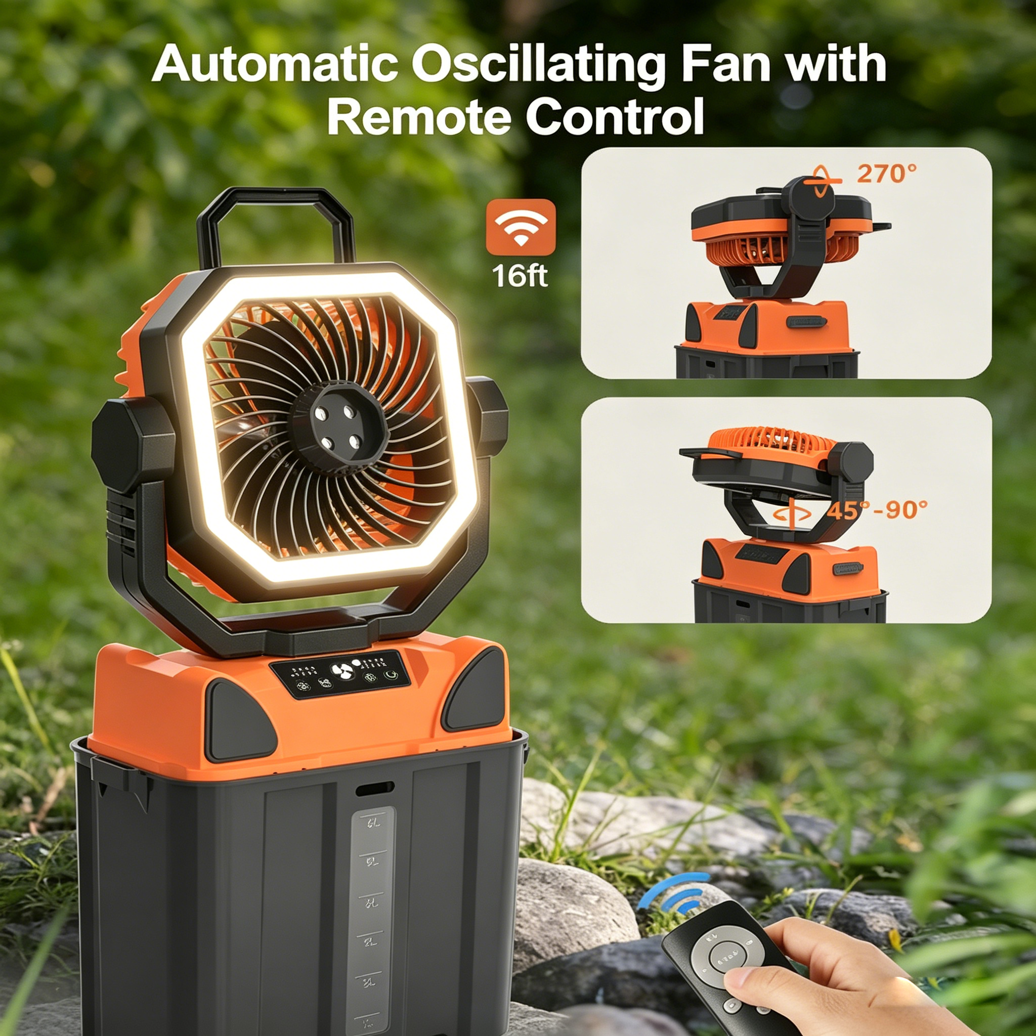 30000mAh Spray Camping Fan wit - Outdoor Camping Ventilator ulasan dan harga