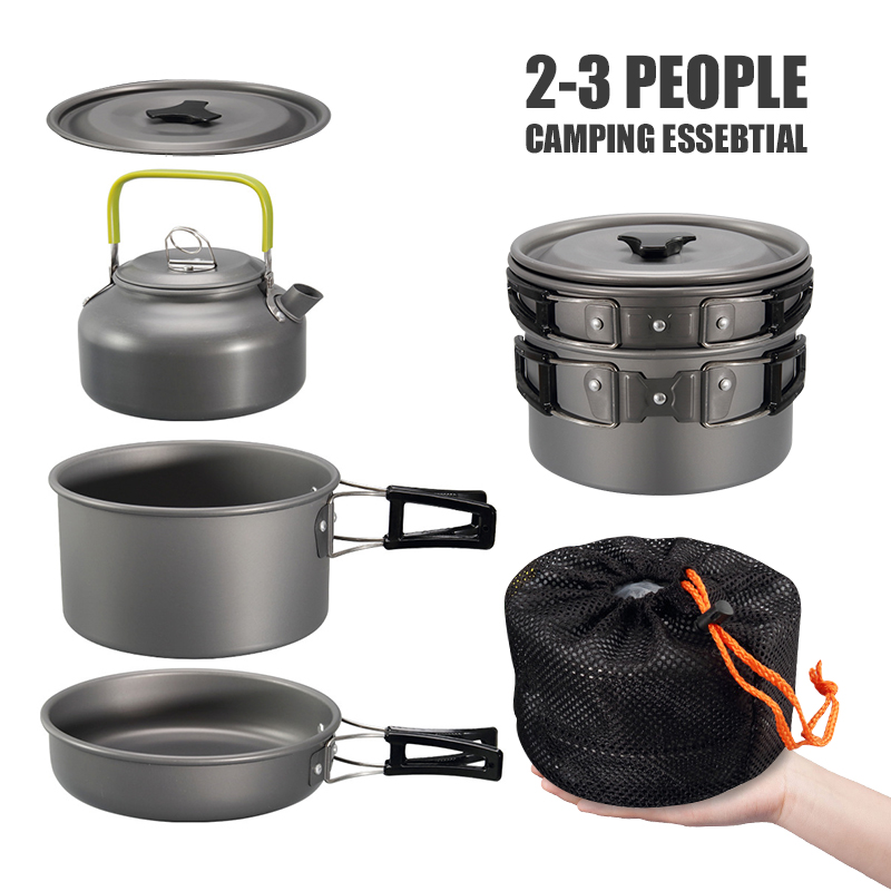 WESTTUNE Camping Cookware Kit  - Outdoor Camping Kitchen Table ulasan dan harga