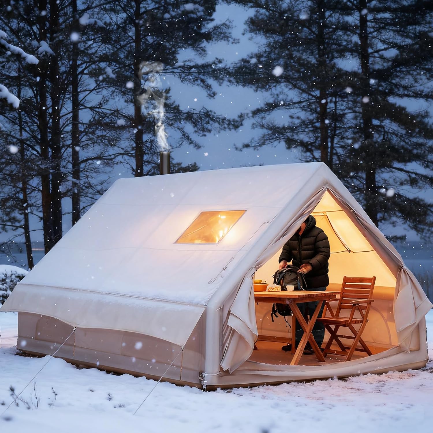 6-8 Person Inflatable Camping  - Outdoor Camping Inflatable Tent ulasan dan harga