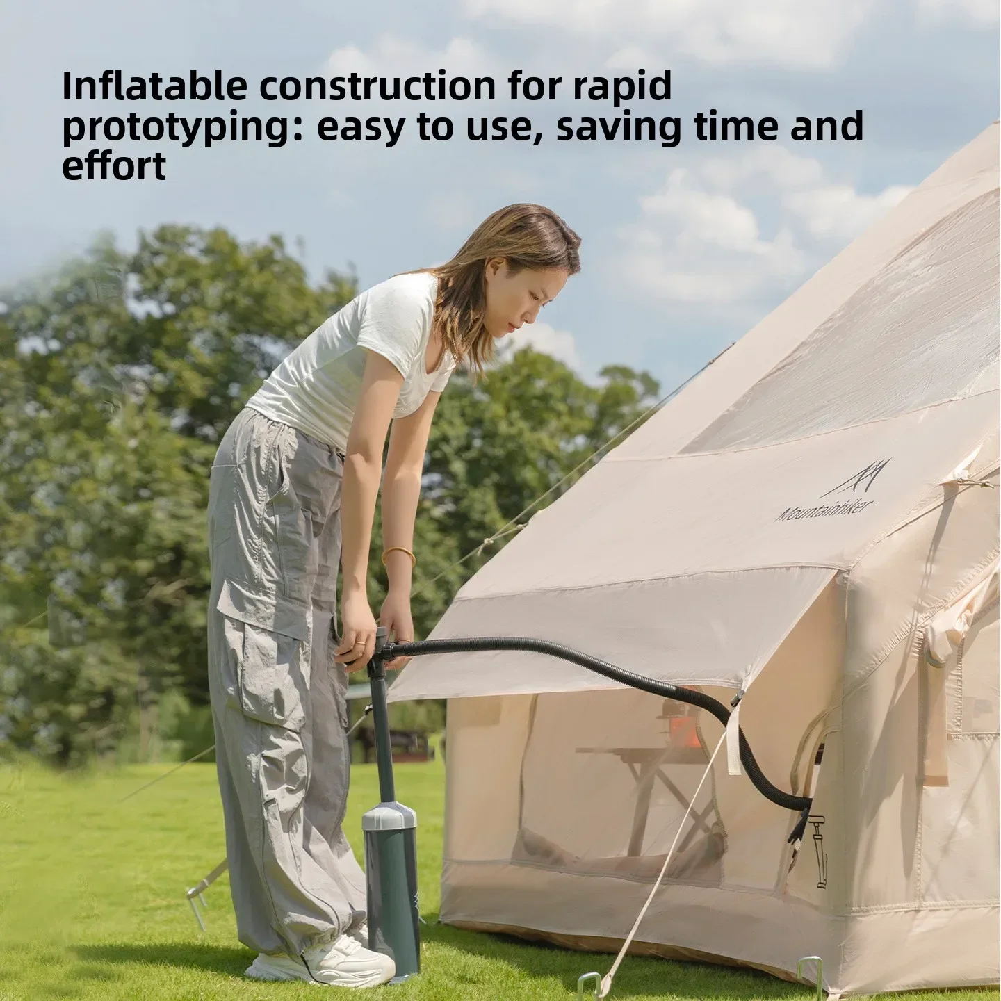 MOUNTAINHIKER 6.3㎡ Extra Large - Outdoor Camping Inflatable Tent ulasan dan harga