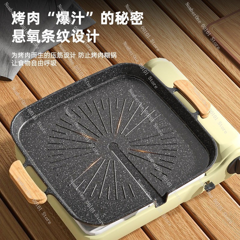Outdoor Maifan Stone BBQ Grill - Outdoor Camping Griddle ulasan dan harga