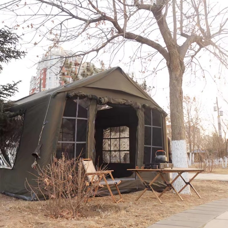 2026 9.0 Green Air Tent For 4- - Outdoor Camping Inflatable Tent ulasan dan harga