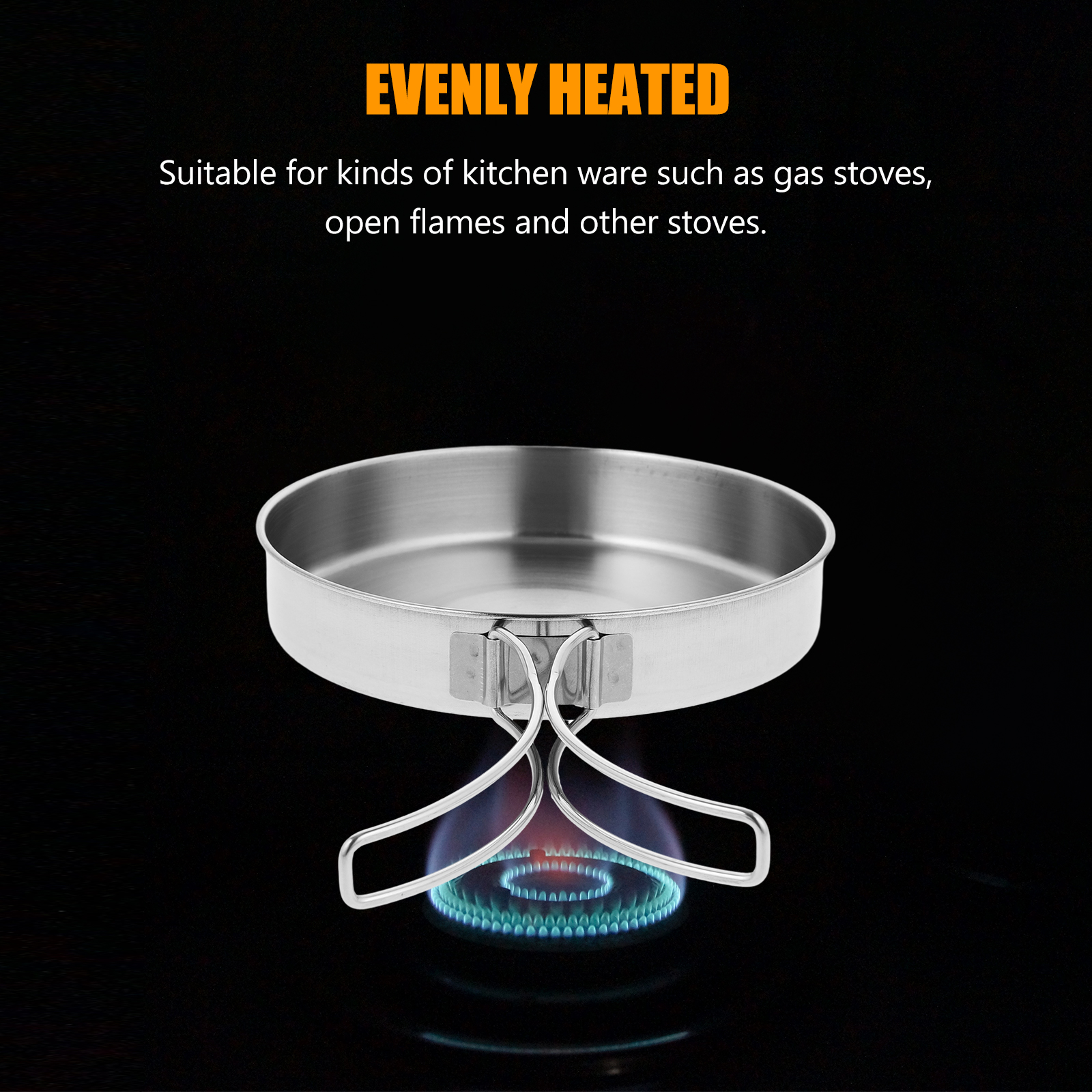 Portable Frying Pan Stainless  - Outdoor Camping Griddle ulasan dan harga