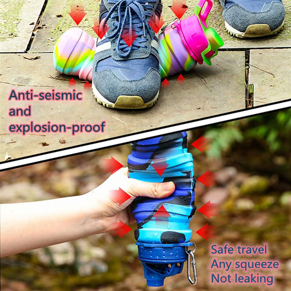 Leeseph Silicone Collapsible W - Collapsible Water Bottle ulasan dan harga