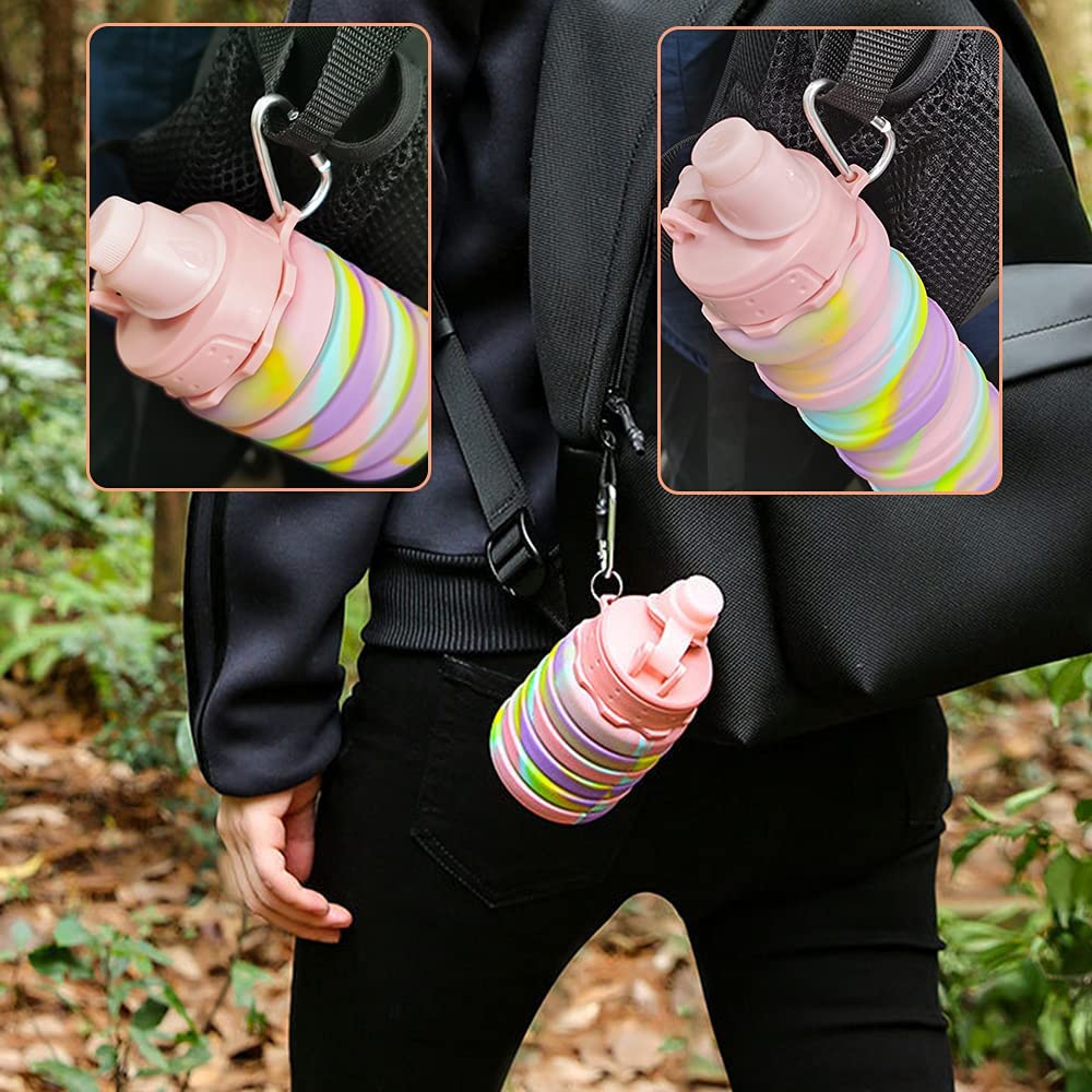 Leeseph Silicone Collapsible W - Collapsible Water Bottle ulasan dan harga