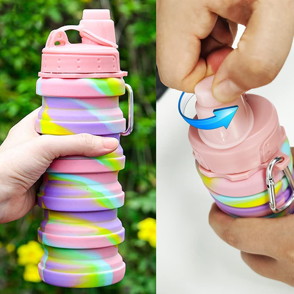 Leeseph Silicone Collapsible W - Collapsible Water Bottle ulasan dan harga