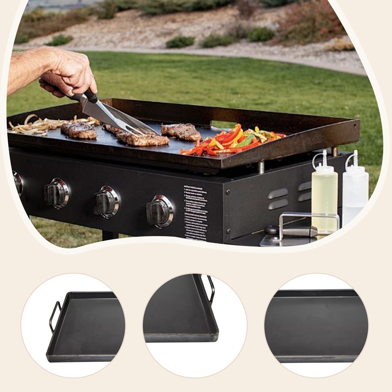 Portable Camping Griddle Plate - Outdoor Camping Griddle ulasan dan harga