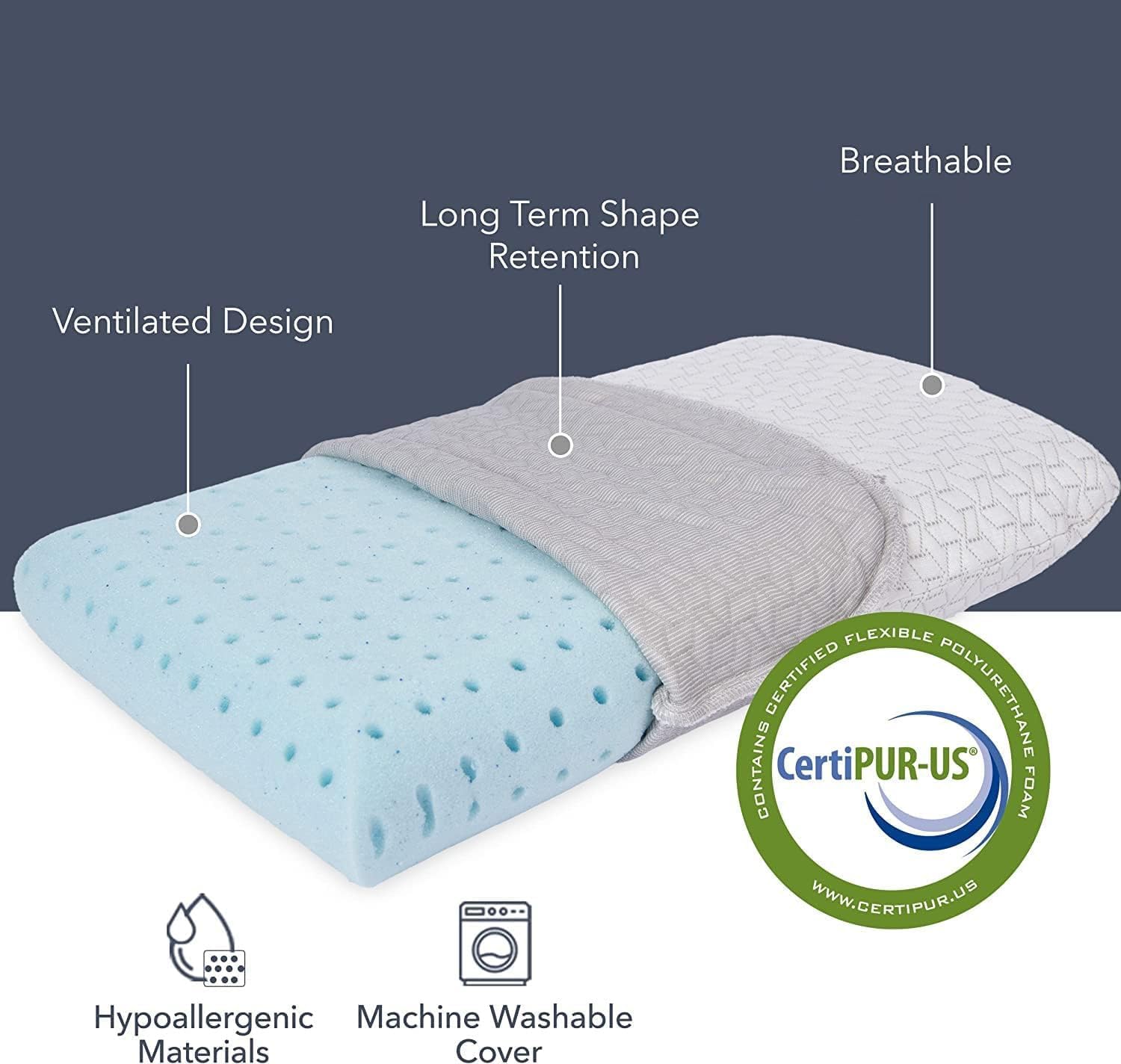 Small Memory Foam Bed Pillow f - Camp Pillow Compressible ulasan dan harga
