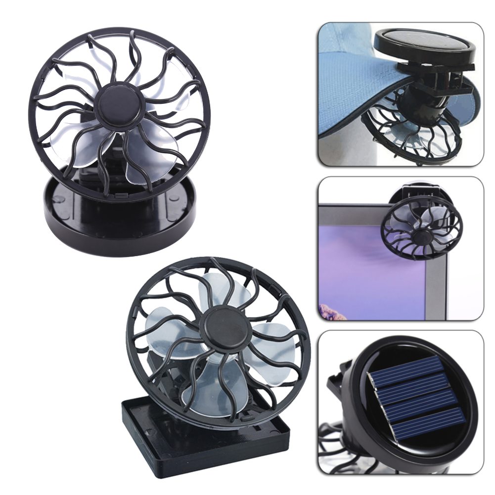 Mini Clip-on Solar Energy Fan  - Outdoor Camping Ventilator ulasan dan harga