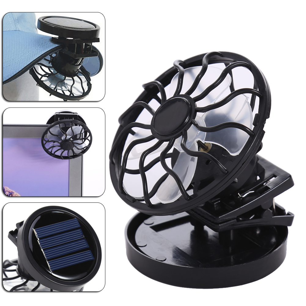 Mini Clip-on Solar Energy Fan  - Outdoor Camping Ventilator ulasan dan harga