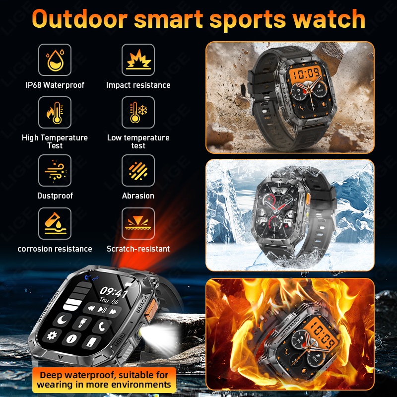 2026 New Men Outdoor Smart Wat - Outdoor Camping Japan ulasan dan harga