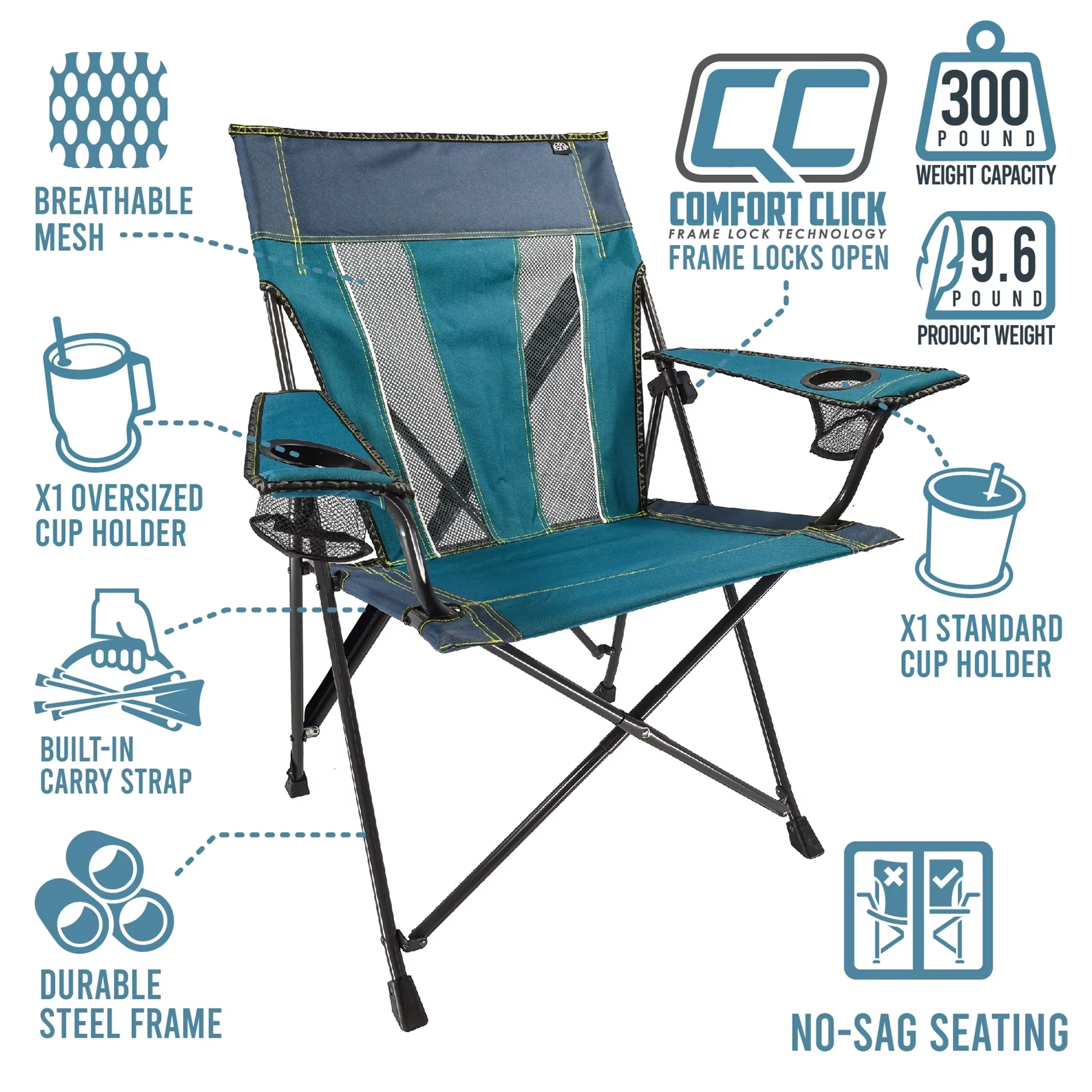 Comfort Click Foldable Outdoor - Outdoor Camping Chairs ulasan dan harga