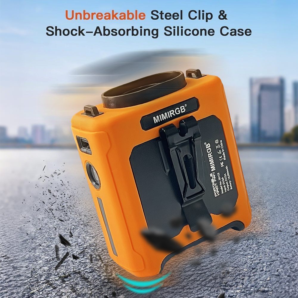 Waist Clip Fan Portable Hangin - Outdoor Camping Ventilator ulasan dan harga