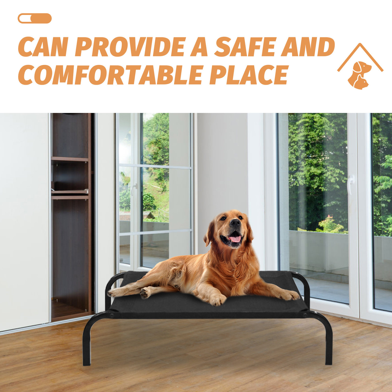 Detachable Pet Dog Elevated Be - Outdoor Camping Dog Bed ulasan dan harga