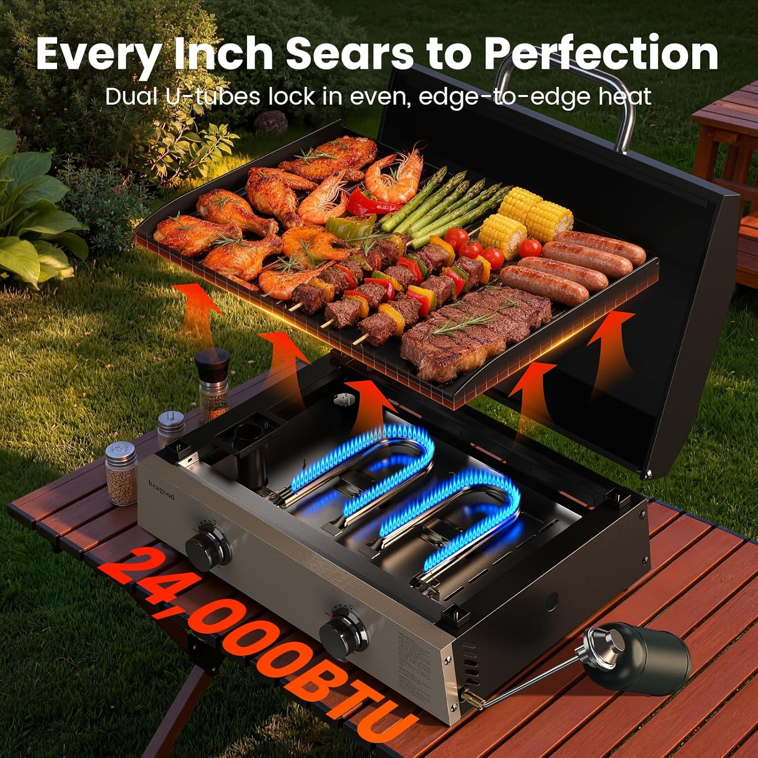 Flat Top Gill, Outdoor Griddle - Outdoor Camping Griddle ulasan dan harga