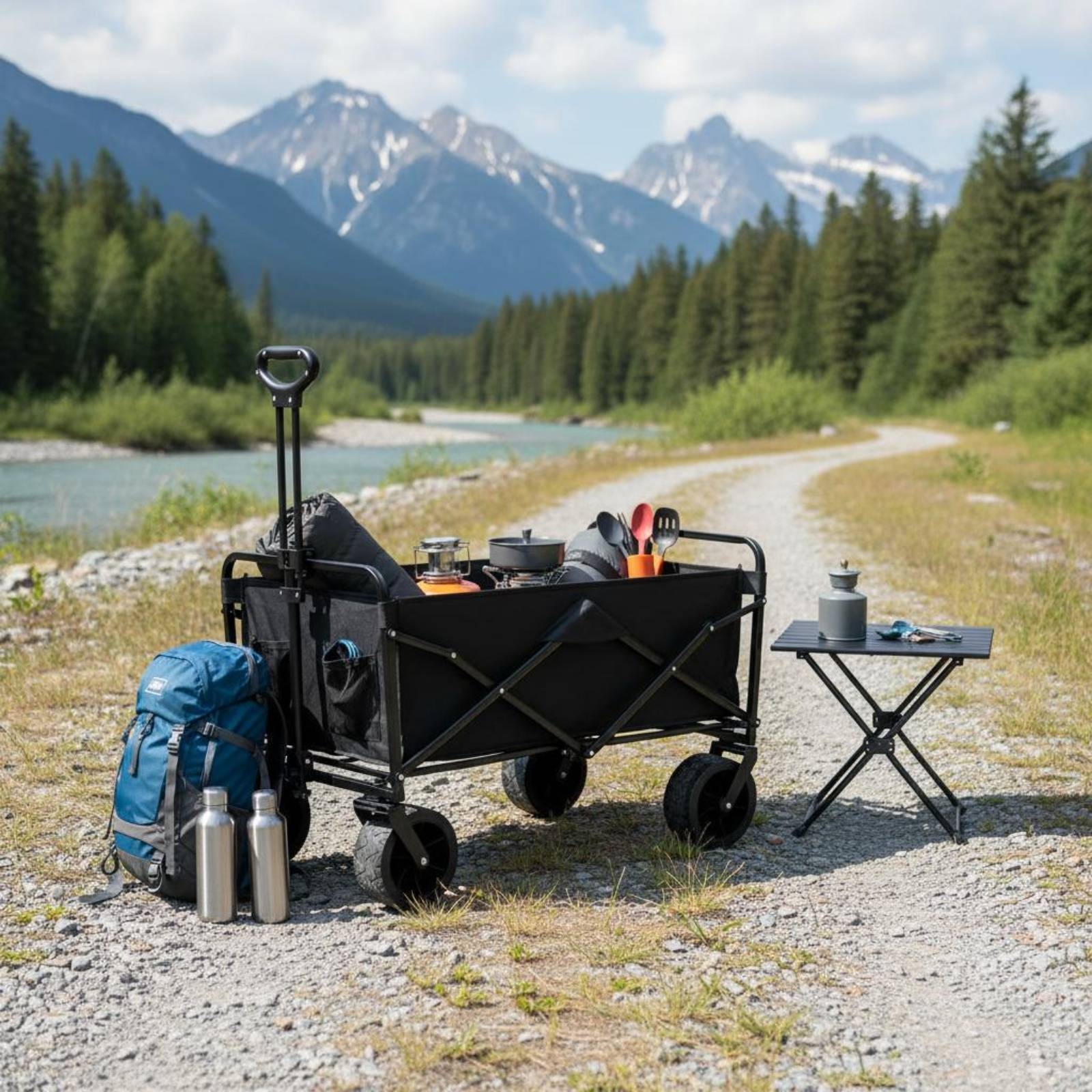 Foldable Camping Wagon Portabl - Jinli Outdoor Camping ulasan dan harga