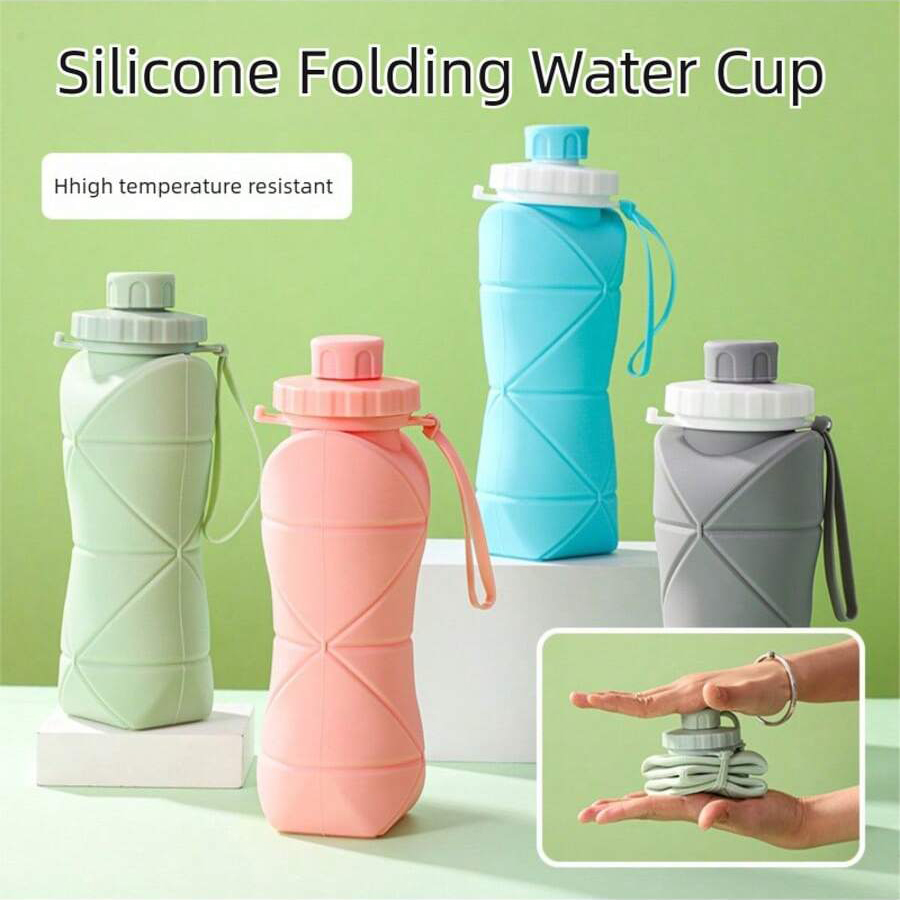 1Pc 600mlLarge Collapsible Sil - Collapsible Water Bottle ulasan dan harga