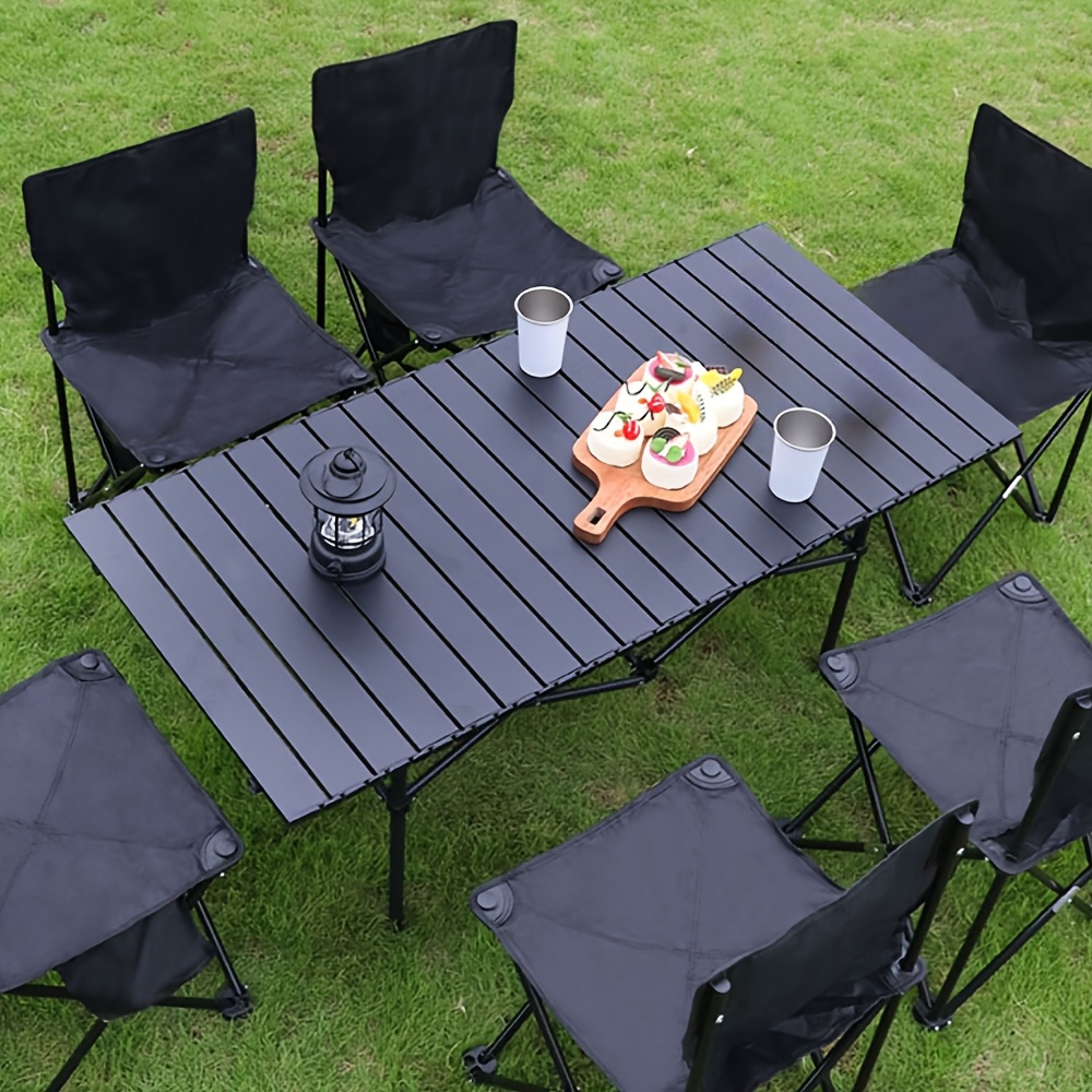 7-Piece Outdoor Table and Chai - Jinli Outdoor Camping ulasan dan harga