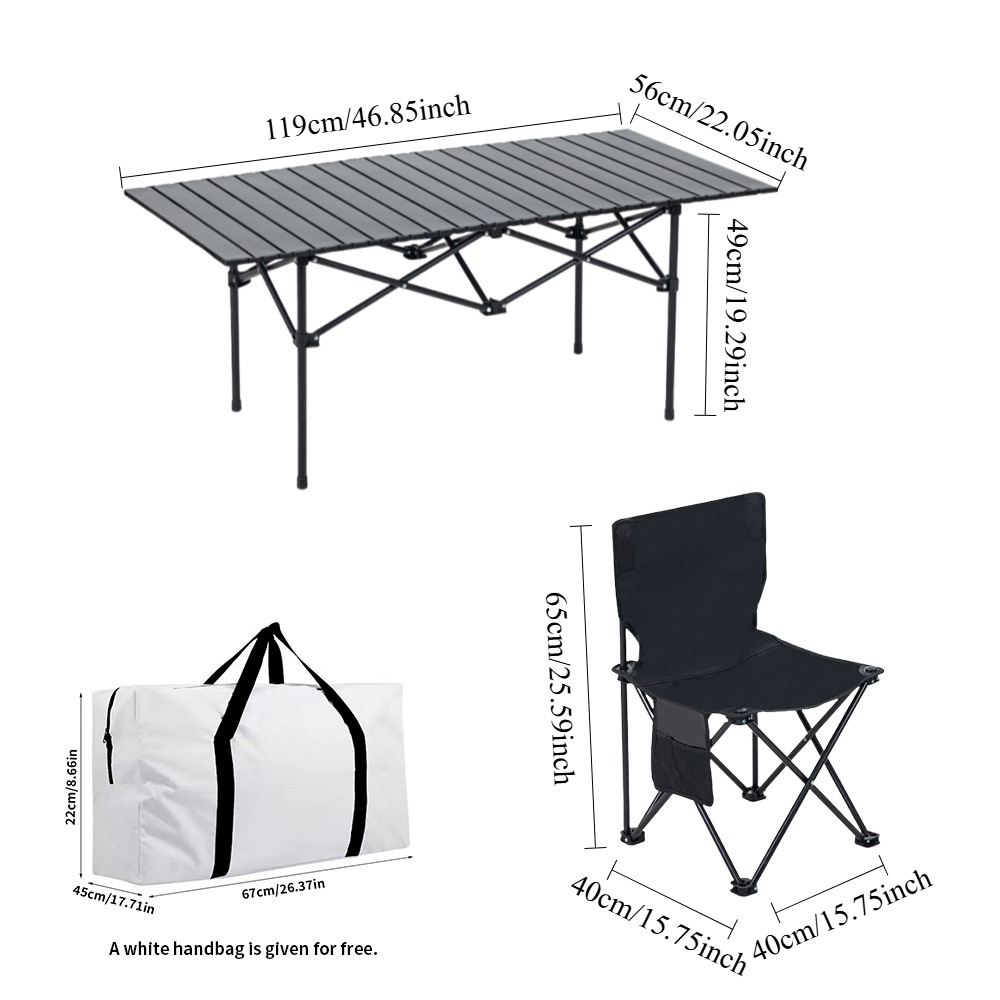 7-Piece Outdoor Table and Chai - Jinli Outdoor Camping ulasan dan harga