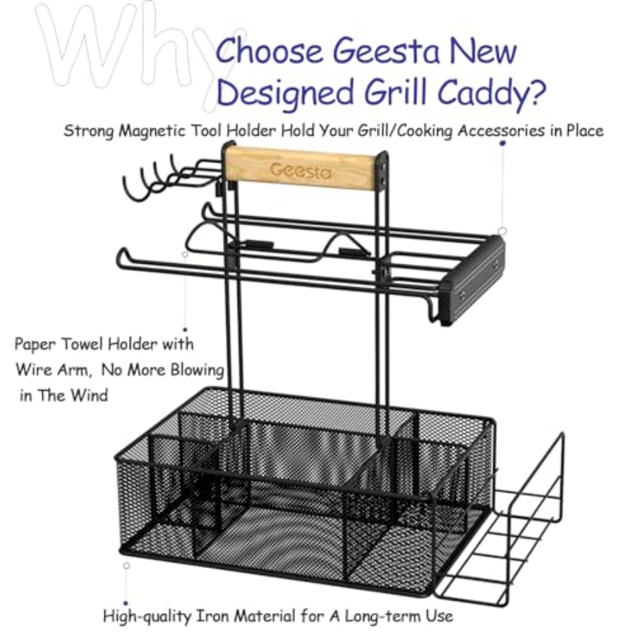 Grill Caddy for Outdoor Grill, - Outdoor Camping Ute ulasan dan harga
