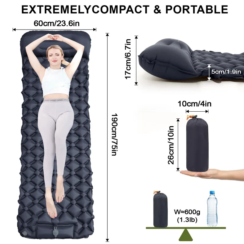 Ultralight Inflatable Sleeping - Camp Pillow Compressible ulasan dan harga