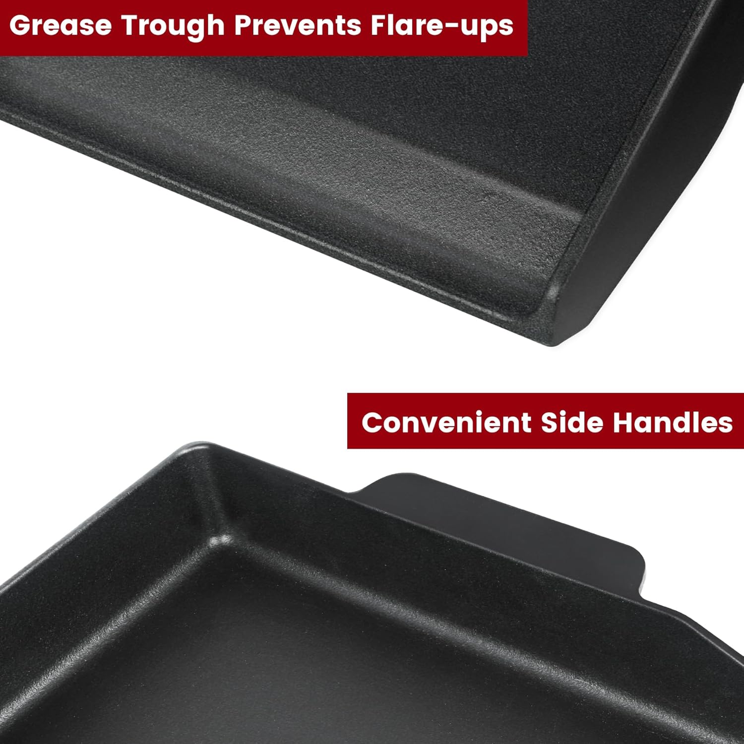 Cast Iron Griddle for Gas Gril - Outdoor Camping Griddle ulasan dan harga