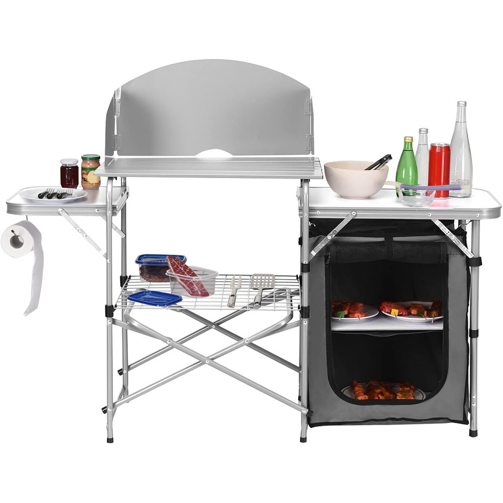 Camping Kitchen Table, Portabl - Outdoor Camping Kitchen Table ulasan dan harga